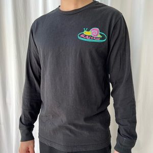 Deus Records Tokyo Black Longsleeve Mens Shirt